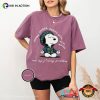 Not My Fucking Problem Yoga Snoopy Mental Health Comfort Colors Shirt