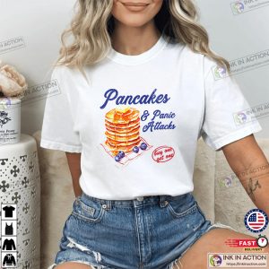 Pancakes And Panic Attacks Vintage Mental Health Shirt