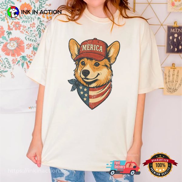 Patriotic Corgi 4th Of July Comfort Colors T shirt 2 600x600