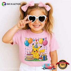 Pikachu Birthday Party Pokemon Graphic Tees​