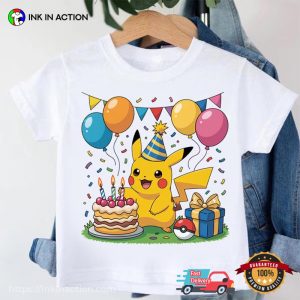 Pikachu Birthday Party Pokemon Graphic Tees​