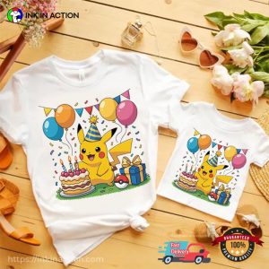 Pikachu Birthday Party pokemon graphic tees 3 InkInAction.com