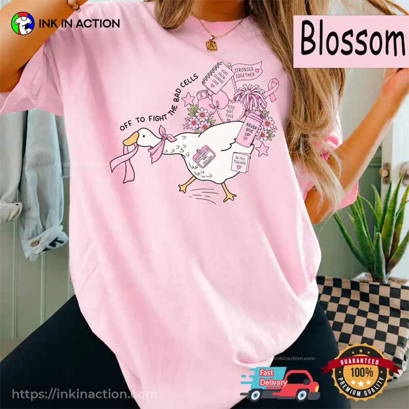 Pink Ribbon Silly Goose Breast Cancer Fighter Comfort Colors Shirt Pink Ribbon Silly Goose Breast Cancer Fighter Comfort Colors Shirt
