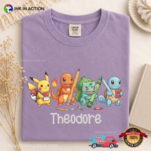 Pokemon Preschool Custom Pokemon Kid Design Comfort Colors Shirt