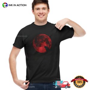 Red Blood Moon Wolf Night Gothic Shirt