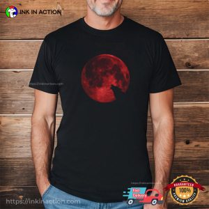 Red Blood Moon Wolf Night Gothic Shirt Red Blood Moon Wolf Night Gothic Shirt