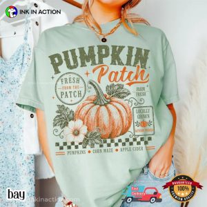 Retro Halloween Fall Pumpkin Patch Comfort Colors Shirt