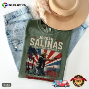 Retro Jordan Salinas Hero Patriot Save Lives Comfort Colors Shirt 2 InkInAction.com