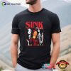Sadie Sink In Red Dress Fan Collage Shirt