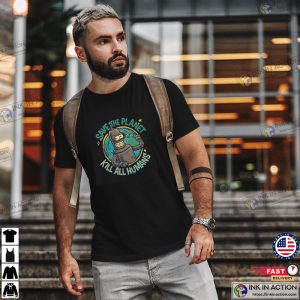 Save the Planet Kill All Humans Funny Graphic Shirt 2 InkInAction.com