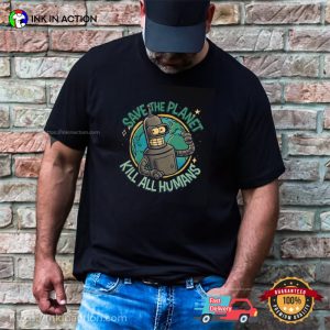 Save The Planet Kill All Humans Funny Graphic Shirt