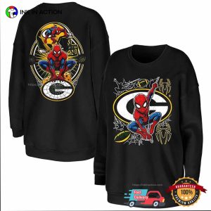 Spider Man X Green Bay Packers Football Shirt 3 InkInAction.com