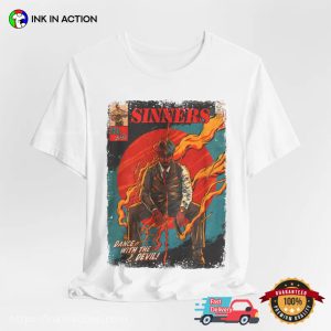 Vintage Comic Style Sinners Movie Shirt