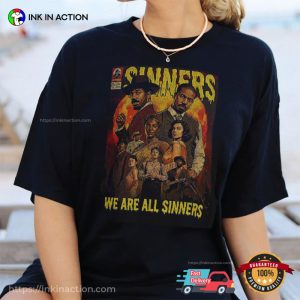 We Are All Sinners, Vintage Sinners Horror Movie Comfort Colors Shirt