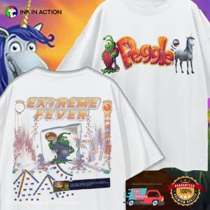 Extreme Fever Peggle Casual game 90s 2 sided Shirt 2 InkInAction.com