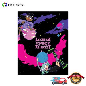 LESBIAN SPACE PRINCESS Cartoon Poster