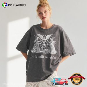 Girls Will Be Girls Witch And Demon spooky halloween Comfort Colors Shirt 3 InkInAction.com