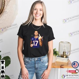 Graphic Josh Allen Middle Finger Buffalo Bills Football Shirt