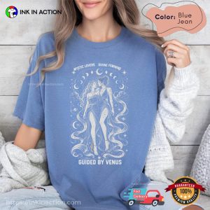 Guided By Venus Lesbian Love Design Comfort Colors Shirt