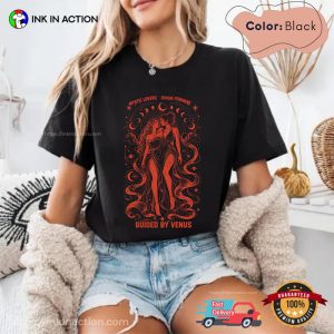 Guided By Venus Lesbian Love Design Comfort Colors Shirt 2 InkInAction.com