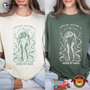 Guided By Venus Lesbian Love Design Comfort Colors Shirt