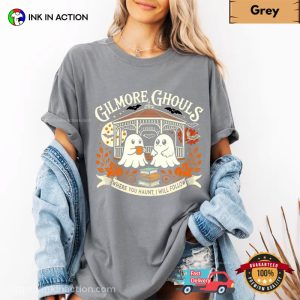 Halloween Gilmore Ghouls Bookish Ghost Comfort Colors Shirt