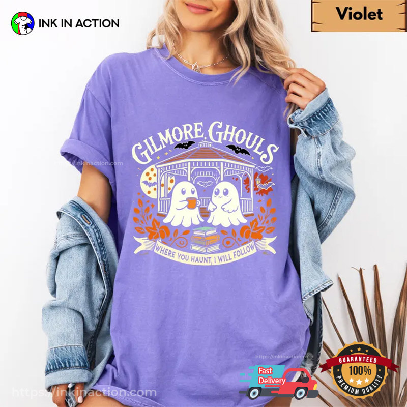 Halloween Gilmore Ghouls Bookish Ghost Comfort Colors Shirt Halloween Gilmore Ghouls Bookish Ghost Comfort Colors Shirt