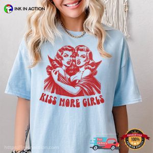 Halloween Kiss More Girls Vampire Lesbian Comfort Colors Shirt