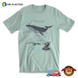 Humpback Whale Anatomy Comfort Colors Shirt