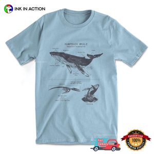 Humpback Whale Anatomy Comfort Colors Shirt 2 InkInAction.com