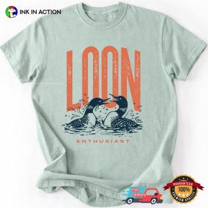 Loon Enthusiast Vintage Distressed Loon Graphic Comfort Colors Shirt