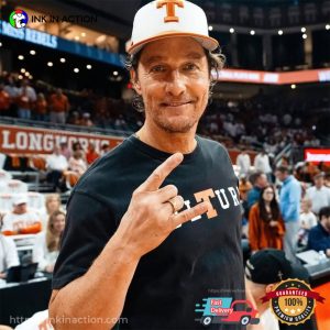 Matthew McConaughey Texas Longhorns Culture Hook Em Horns Shirt