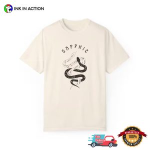 Mystical Snakes Sapphic Witchy Lesbian Fashion Comfort Colors Shirt