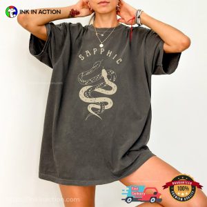 Mystical Snakes Sapphic Witchy Lesbian Fashion Comfort Colors Shirt