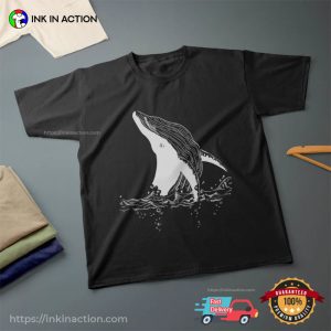 Ocean Humpback Whale Drawing​ Shirt