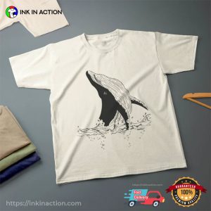 Ocean humpback whale drawing Shirt 2 InkInAction.com