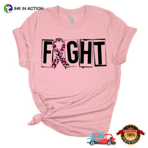Pink Ribbon Breast Cancer Fighter Gifts Tee 3 InkInAction.com InkInAction.com