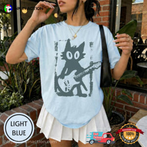 Punk Rock Cat, Rock and Roll Cat Comfort Colors Shirt