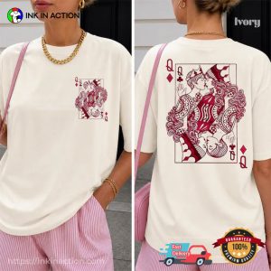 Queer Queen Card Lesbian Pride Clothing Comfort Colors Shirt