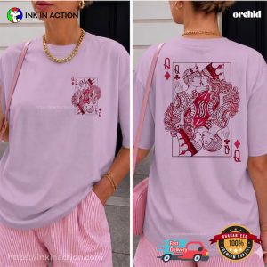 Queer Queen Card Lesbian Pride Clothing Comfort Colors Shirt
