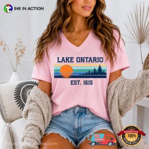 Retro Lake Ontario Est 1615, Not Lake America Shirt