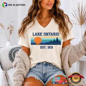 Retro Lake Ontario Est 1615, Not Lake America Shirt