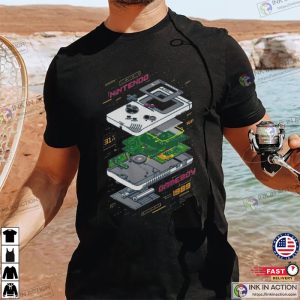 Retro Nintendo Gameboy Pixel Design 90s Style Shirt