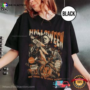 Retro Stay Alive Michael Myers Horror Halloween Comfort Colors Shirt