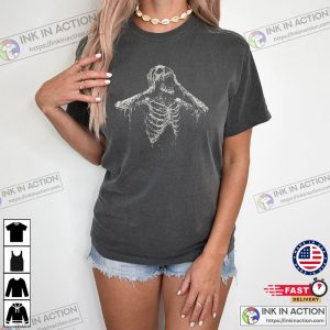 Screaming Ghoul Undead Spooky Scary Skeleton Comfort Colors Shirt