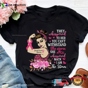 Strong Women Pink Ribbon Breast Cancer Awareness​ Shirt