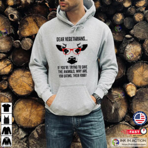 Trying To Save The Animals Funny Anti-Vegan Joke Shirt