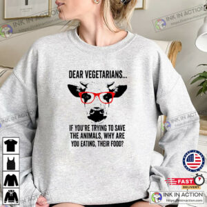Trying To Save The Animals Funny Anti-Vegan Joke Shirt