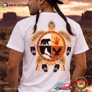 Turtle Spirit, Animal Indigenous Native Spirit Back Shirt Turtle Spirit, Animal Indigenous Native Spirit Back Shirt