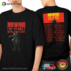 Twenty One Pilots World Tour 2026 Dates Shirt